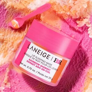 Limited edition Laneige x baskin Robbin’s rainbow sherbet lip sleeping mask